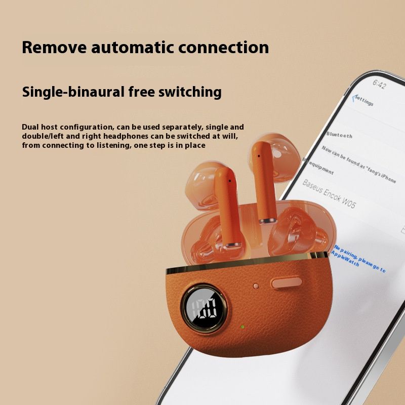 Wireless Bluetooth Earphones Long Battery Life Sports Bluetooth Earpods In-ear Stereo Waterproof Noise Cancelling Earbuds LED Display Compatible With Smartphones Computers And Laptops