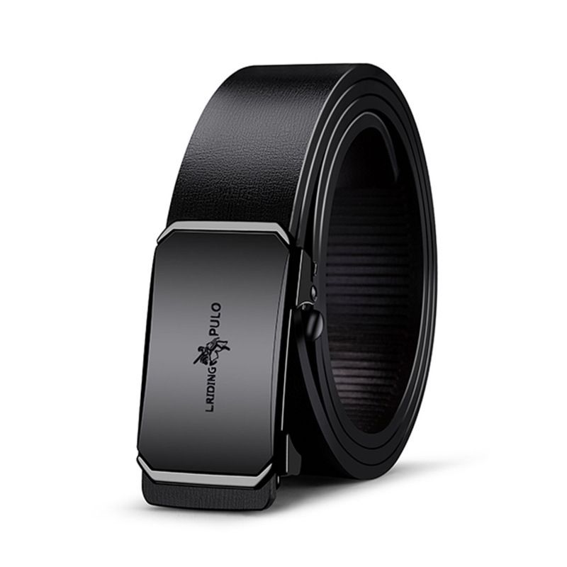 Men's genuine leather belt toothless automatic buckle hot sale fashion business all-match belt high-end belt