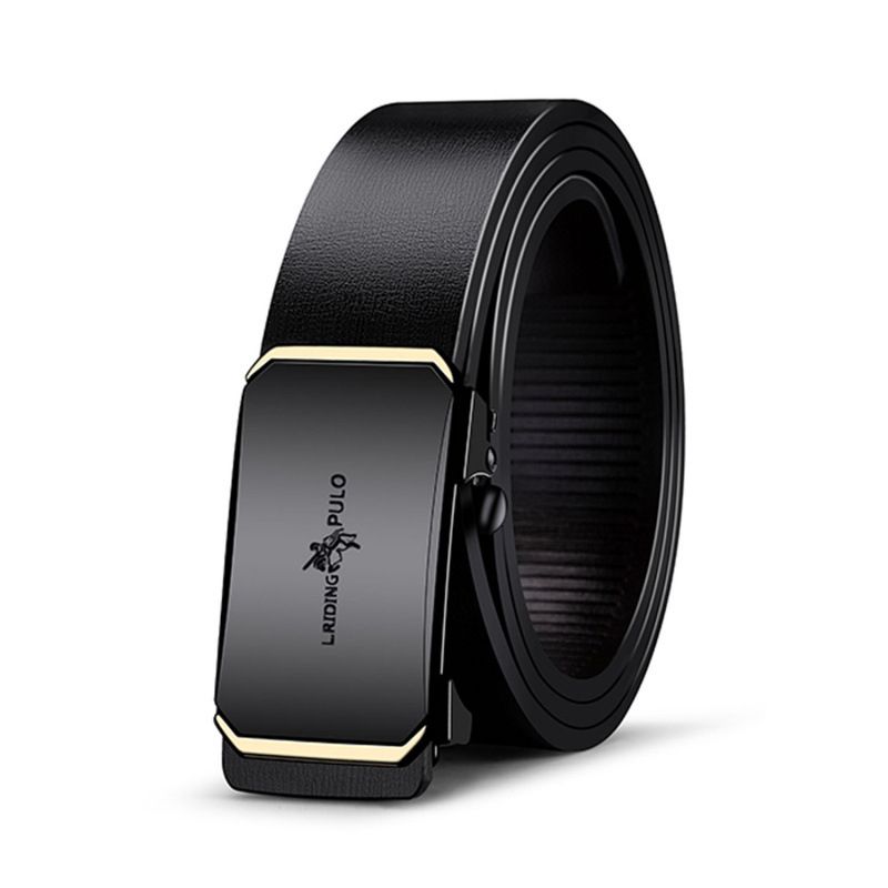Men's genuine leather belt toothless automatic buckle hot sale fashion business all-match belt high-end belt