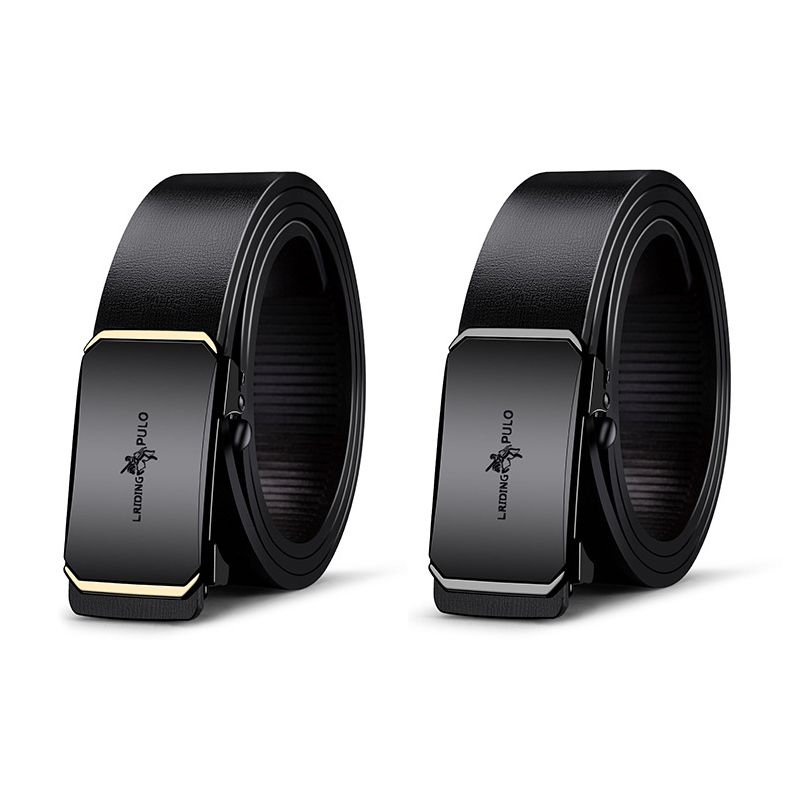 Men's genuine leather belt toothless automatic buckle hot sale fashion business all-match belt high-end belt