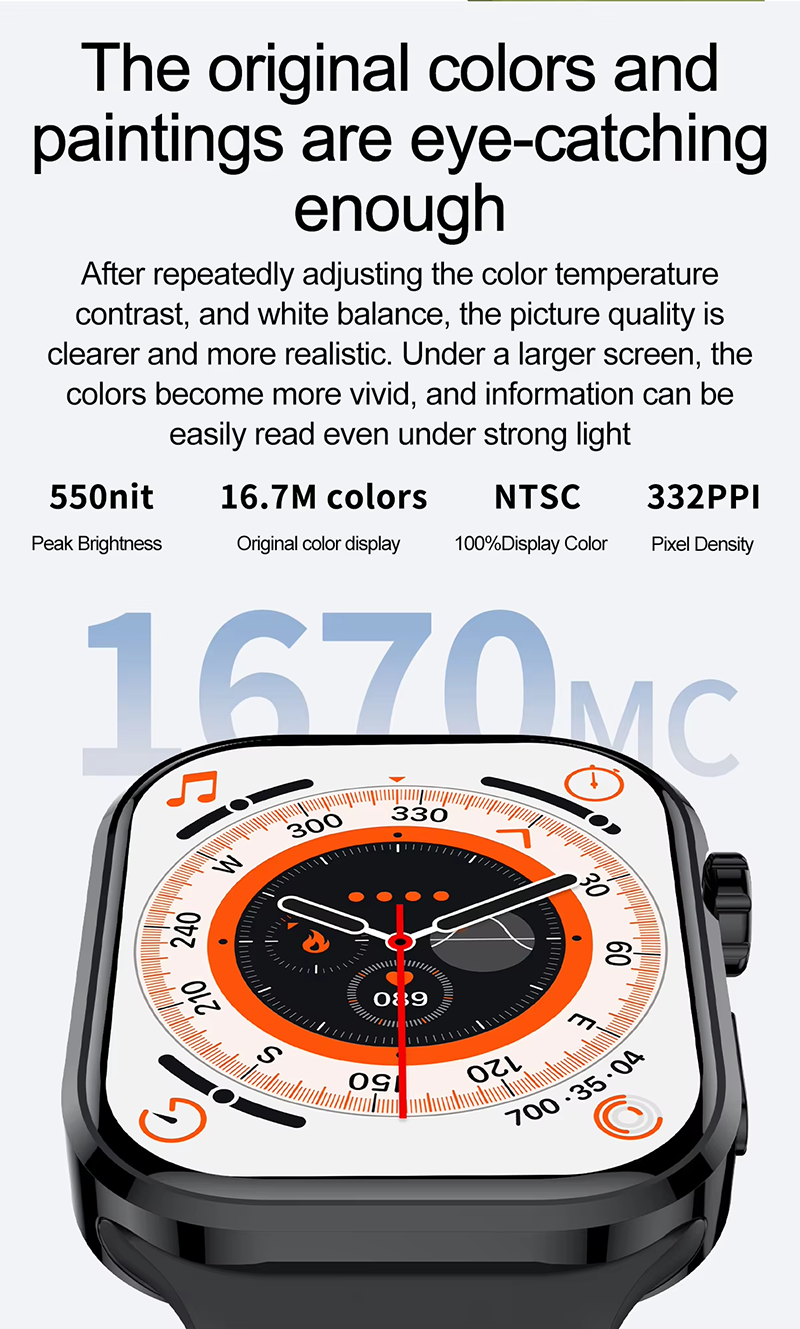 Smart Watch Bluetooth Call Message Push Heart Rate Blood Pressure Monitoring Smartwatch Men Women Outdoor Sports Waterproof Fitness Tracker High Quality Watch