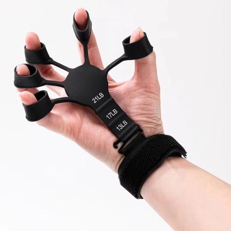 Finger Grip Finger Trainer Finger Puller Wrist Strengthener Basketball Corrector Vein Trainer Finger Exerciser Guitar Finger Exerciser Rehabilitation Therapy Tool Patient Hand Strength Trainer