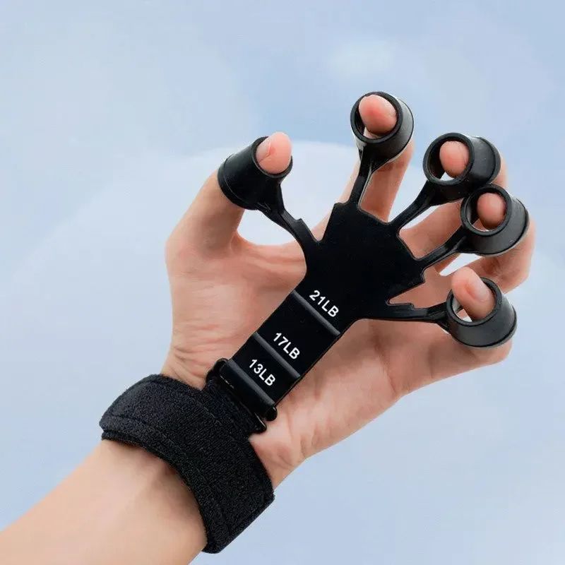 Finger Grip Finger Trainer Finger Puller Wrist Strengthener Basketball Corrector Vein Trainer Finger Exerciser Guitar Finger Exerciser Rehabilitation Therapy Tool Patient Hand Strength Trainer