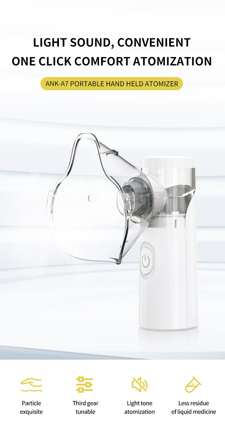 Portable Nebulizer Inhaler Medical Mesh Nebulizer Adults Children Handheld Mini Silent Steam Nasal Humidifier Inhaler Tool Nebulizer Asthma