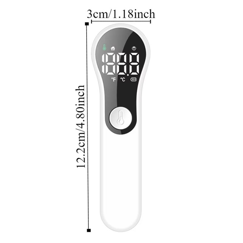 Non-contact Digital Infrared Thermometer Portable Precision Handheld Pyrometer LCD Display Screen Multifunctional IR Thermometer  Rechargeable IR Thermometer Medical Equipment
