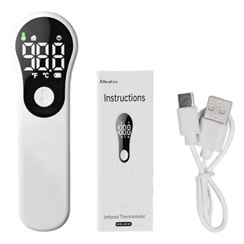 Non-contact Digital Infrared Thermometer Portable Precision Handheld Pyrometer LCD Display Screen Multifunctional IR Thermometer  Rechargeable IR Thermometer Medical Equipment