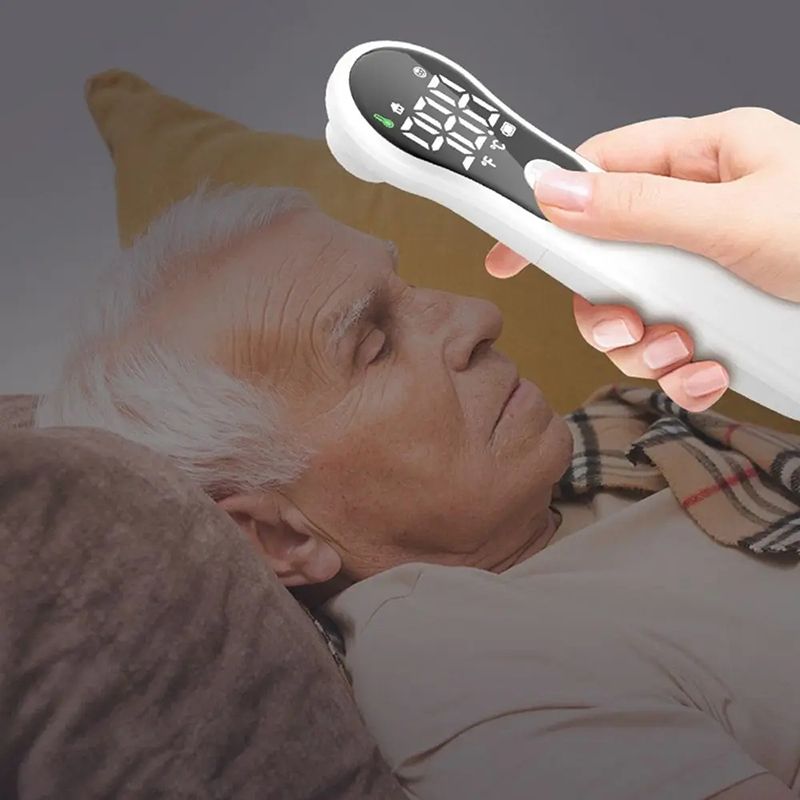 Non-contact Digital Infrared Thermometer Portable Precision Handheld Pyrometer LCD Display Screen Multifunctional IR Thermometer  Rechargeable IR Thermometer Medical Equipment