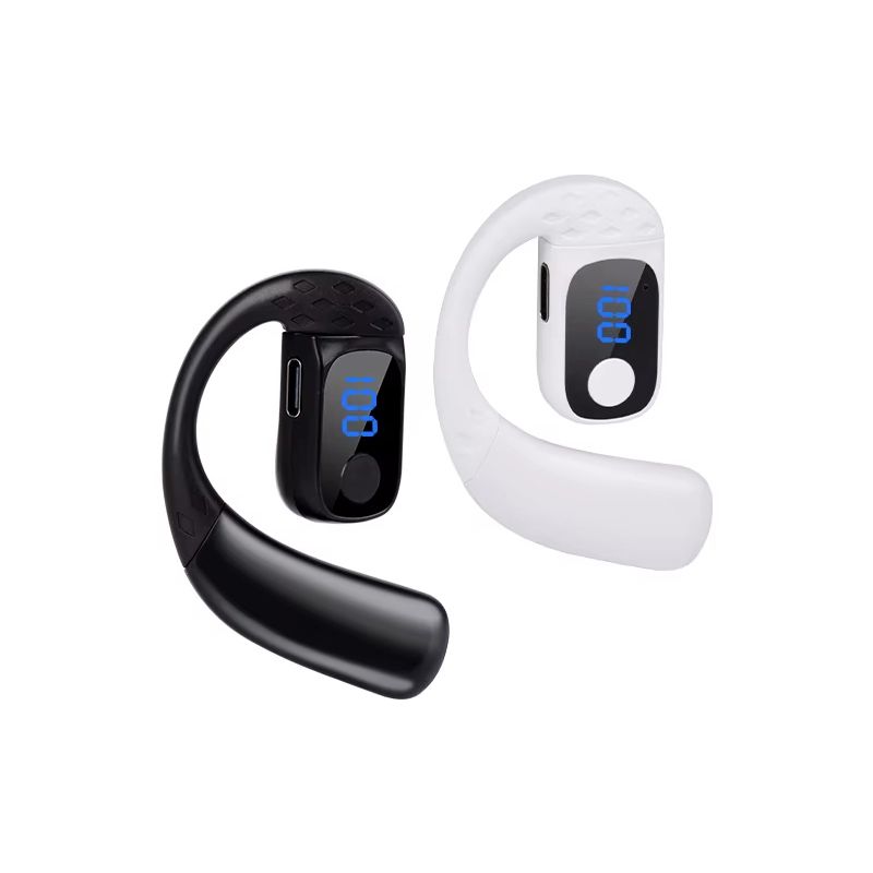 Bluetooth Earphones Neckband Wireless  Earbuds Stereo High-definition Waterproof Ultra Long Endurance Digital Display Sports Bluetooth Earpods Ear-Hook Left And Right Ears Can Be Rotated Adjusted