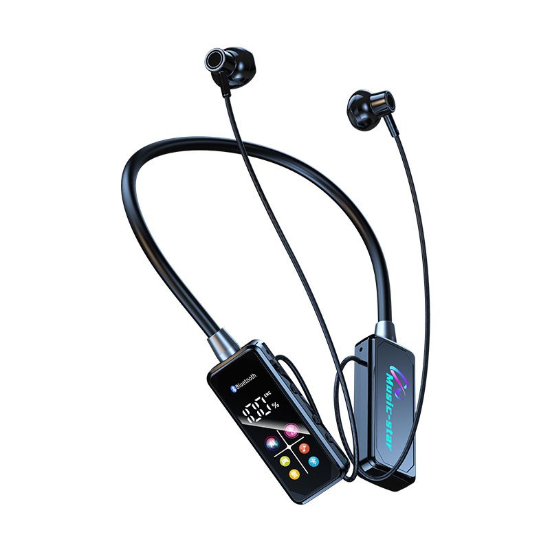 Sports Earphones Two Ears in-ear  Wireless Bluetooth Earpods  Neckband Earphones Earbuds  Ultra-Long Standby Ear Return Monitoring Card Plug-in Noise Reduction Comfortable And Stylish High Quality