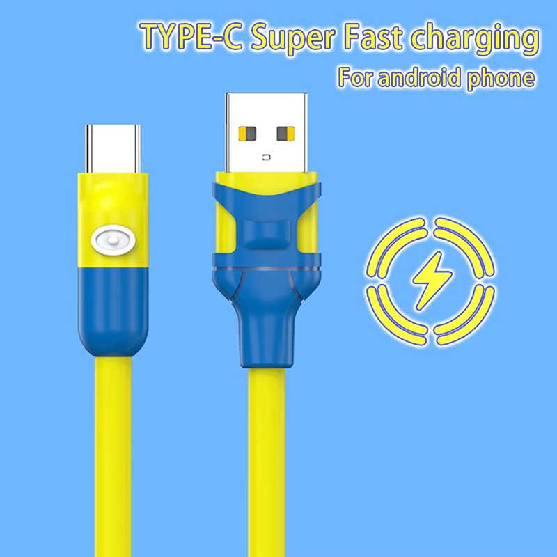 USB Charger Cable Type-c Super Fast Charging Mobile Phone Data Cable 6A High Current Charging Cable Suitable Cables for most mobile phones Huawei, Samsung, Transsion, Xiaomi, OPPO, Realme, ete