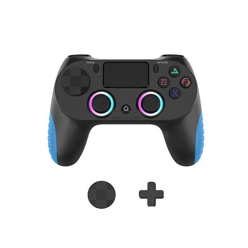 P4 Game Controller Wireless Bluetooth PC Joystick Six-axis Dual Four-vibration Gamepad Console With Light Game Console Game Pad For Android IOS Phone PC Tablet TV Box  Game Accessories