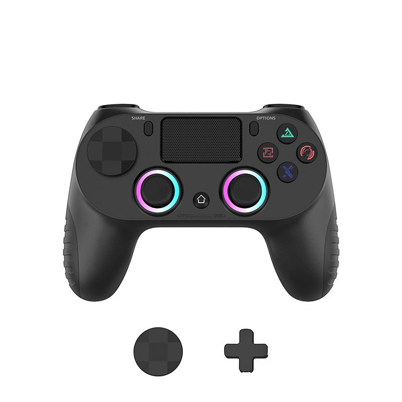 P4 Game Controller Wireless Bluetooth PC Joystick Six-axis Dual Four-vibration Gamepad Console With Light Game Console Game Pad For Android IOS Phone PC Tablet TV Box  Game Accessories