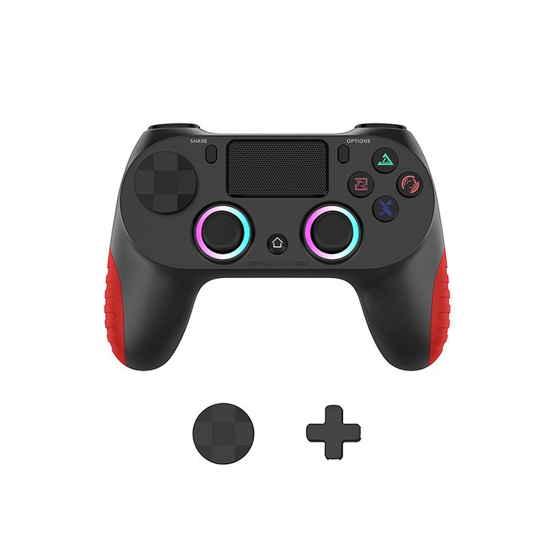 P4 Game Controller Wireless Bluetooth PC Joystick Six-axis Dual Four-vibration Gamepad Console With Light Game Console Game Pad For Android IOS Phone PC Tablet TV Box  Game Accessories