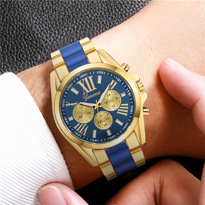 Fashion Business Watch Men Sports Mens Watch Top Brand Luxury Clock Male Quartz 2026 Men's Business Watch: Large-Dial Two-Tone Steel, Casual & Stylish Wrist Watch Birthday Gift Arrangement Men's Watch