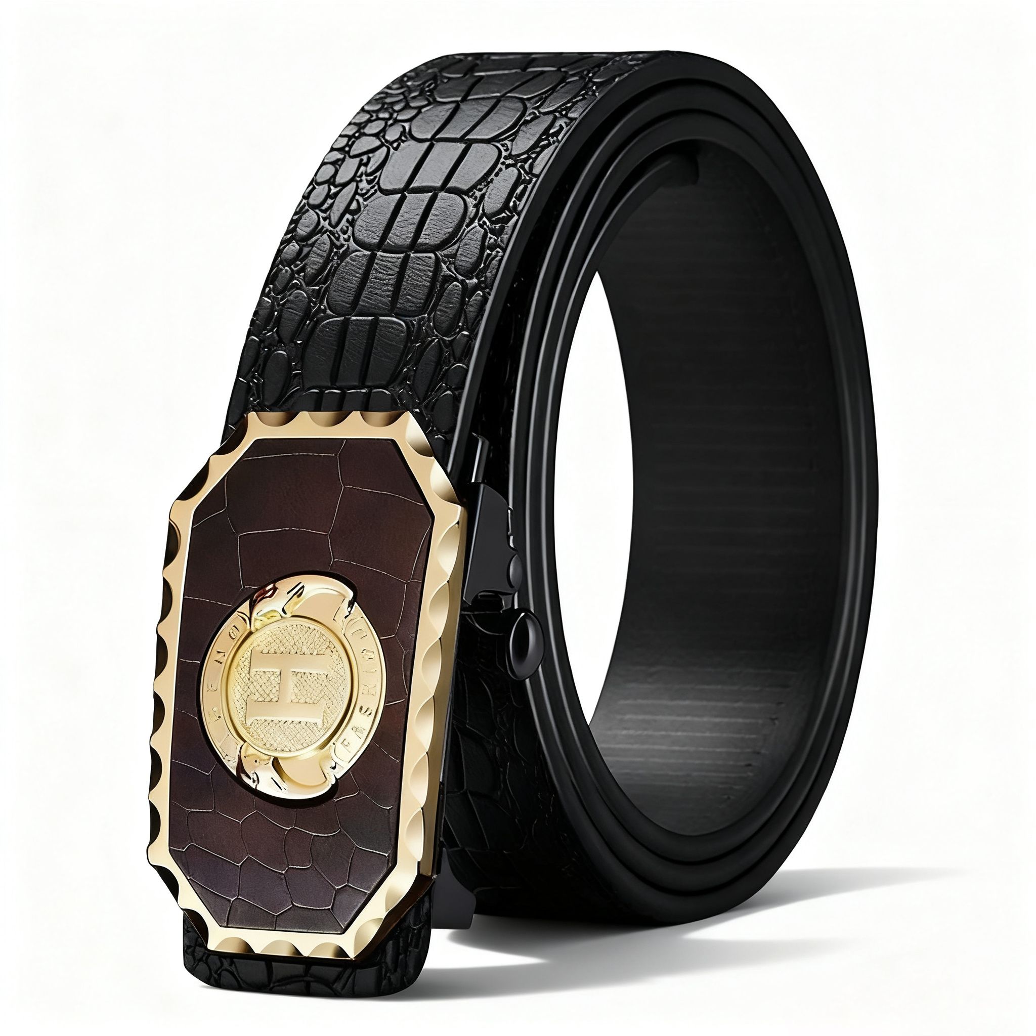 New Men Belts High Quality  Leopard Belt Success Men Belt Business Automatic Buckle Fashion Trend Casual All-match Belt Men Accessories