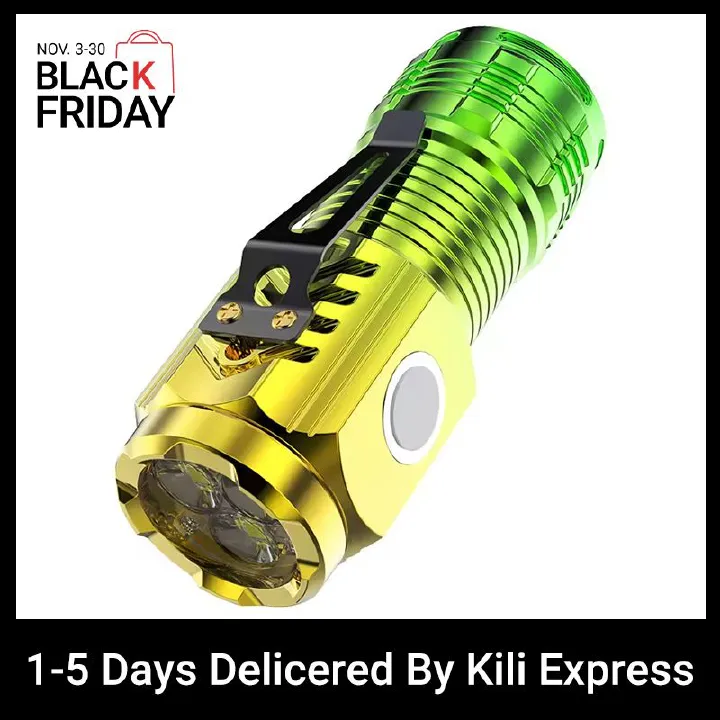 Strong Light Three-eye Rechargeable Flashlights Portable Long-lasting LED Light Multi-speed Adjustment Strong Light Long Shot Outdoor Lighting Torches Camping Light Emergency Work Light