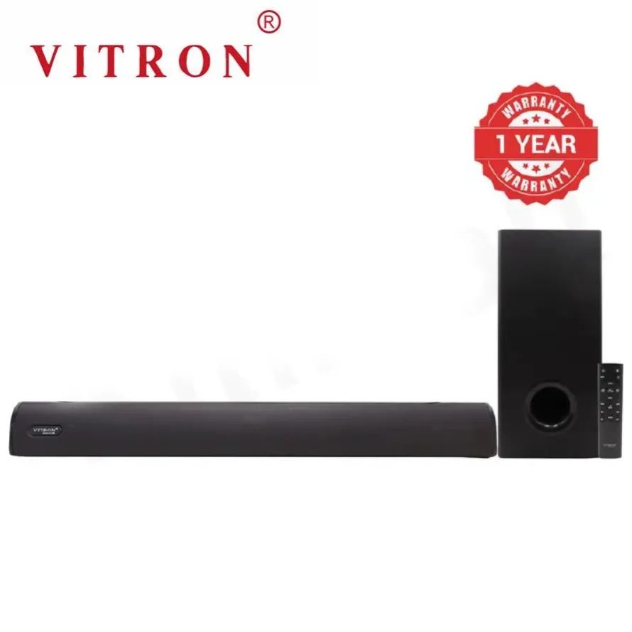 VITRON Sound Bar System V51SB  2.1ch 6000w 6000W Deep Bass Wired Aux USB Bluetooth Remote