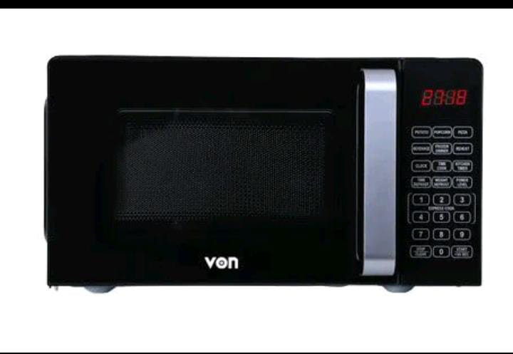 VON 20L Microwave Oven Digital Control With Touch Control Panel 700W Black VAMS-20DGX 700W 1 Year Warranty