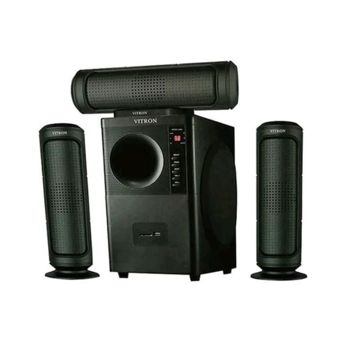 Vitron V635 3.1 Home Theater Built in Powerful Amplifier , Sub-woofer System 3.1 CH 10000W - BLACK