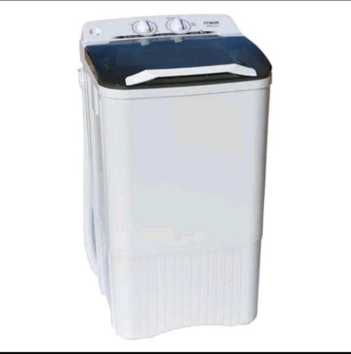 Mika Semi Automatic 6Kg Top Load Washing Machine - Single Tub Design: Combines washing and spinning for convenience, Energy Efficient: Reduces water and electricity consumption.
