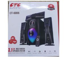 CTC CT-6009 Multimedia Speaker System 3.1 CH 85W, 20000W P.M.P.O - BLACK