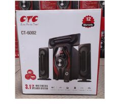 CTC CT-6009 Multimedia Speaker System 3.1 CH 85W, 20000W P.M.P.O - BLACK