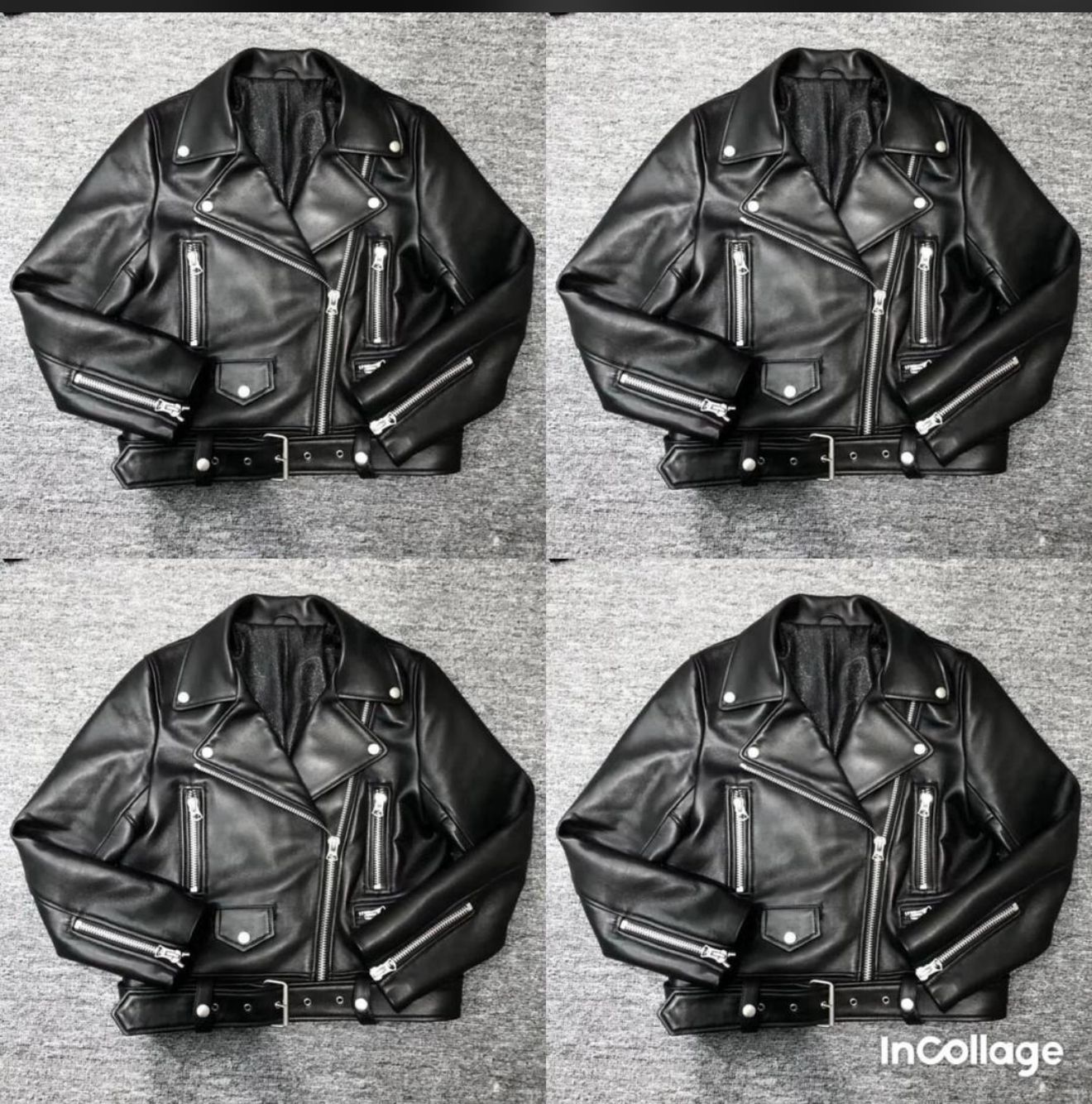 High-Quality Cropped Leather Jacket – Women’s Stylish Casual Outerwear