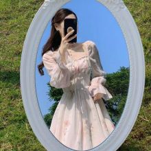 New stunning long sleeved chiffon dress, fairy super fairy forest style, gentle breeze, tea break, French first love dress