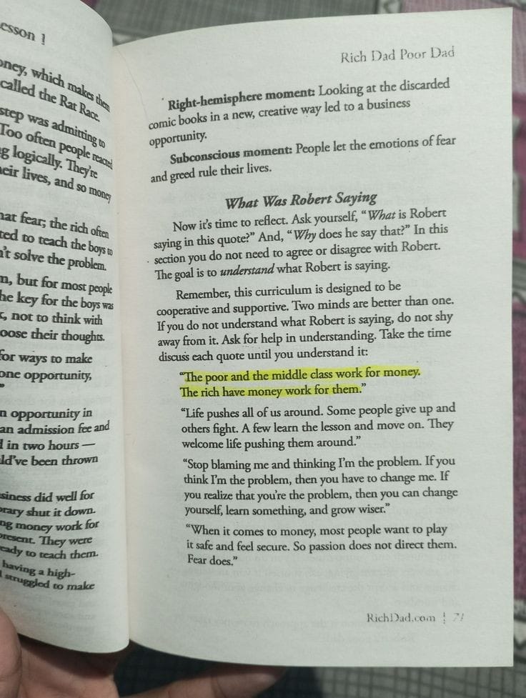 Rich Dad Poor Dad: What the Rich Teach Their Kids About Money That the Poor and Middle Class Do Not!