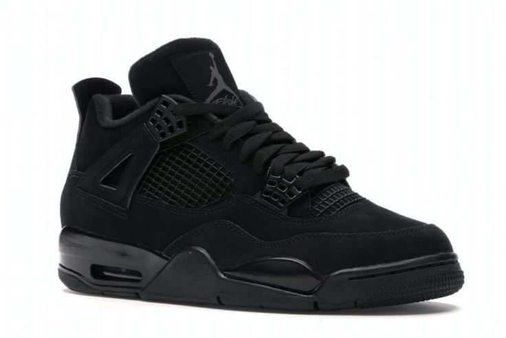 HIGH QUALITY ⚡JORDAN 4 high quality j4 thunder BLACK sneakers Original Fashion Leather Men Shoes Imported Sneakers