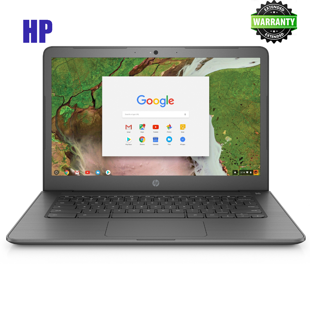 Brand New HP Chromebook 14 G5 Laptop Intel Processor 14'' HD Display High Perfomance Fast Lightweight Notebook for Work School Plus Free 16GB Flash Drive for Extra Storage