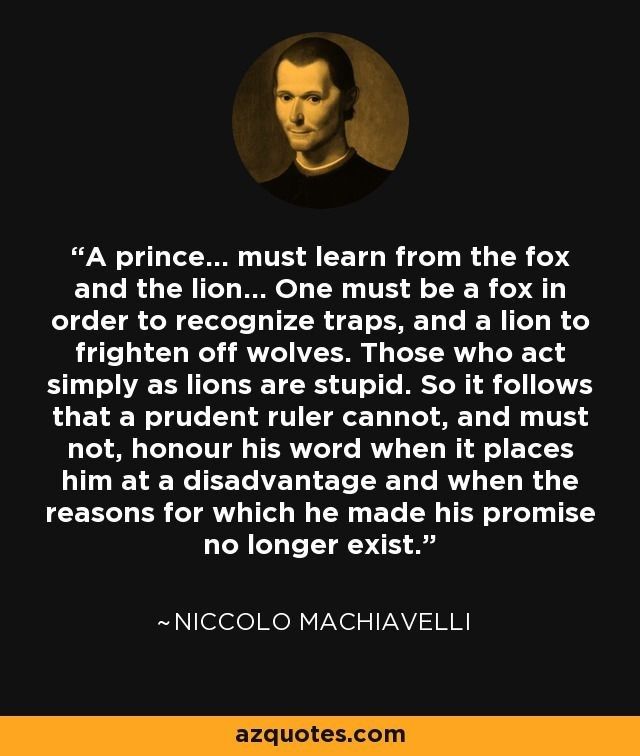 The Prince by Niccolo Machiavelli