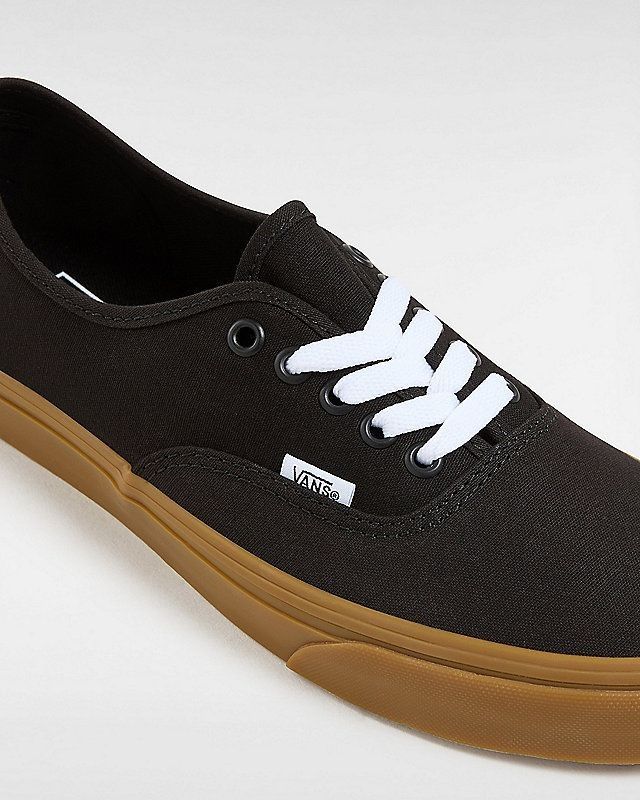 30% DISCOUNT on EVERYTHING Vans Off The Wall Authentic Black Rubber Gum Low Top Canvas Shoes, Men Women Casual Fashion Unisex Sneakers
