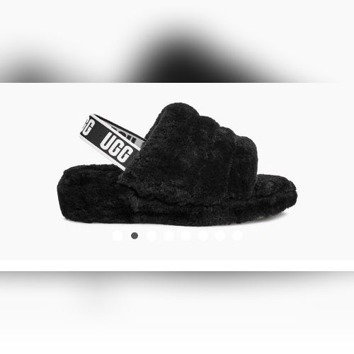 Premium Ladies Womens Fluffy Faux Fur Slippers Women Indoor Outdoor Fashion Metal Platform Slipper Open Toe Slides Sandals