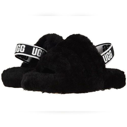 Premium Ladies Womens Fluffy Faux Fur Slippers Women Indoor Outdoor Fashion Metal Platform Slipper Open Toe Slides Sandals