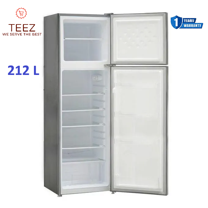 NEW ARRIVAL Smart Pro Double Door Refrigerator- Silver SFR-270-DT-I, 1 Year Warranty.