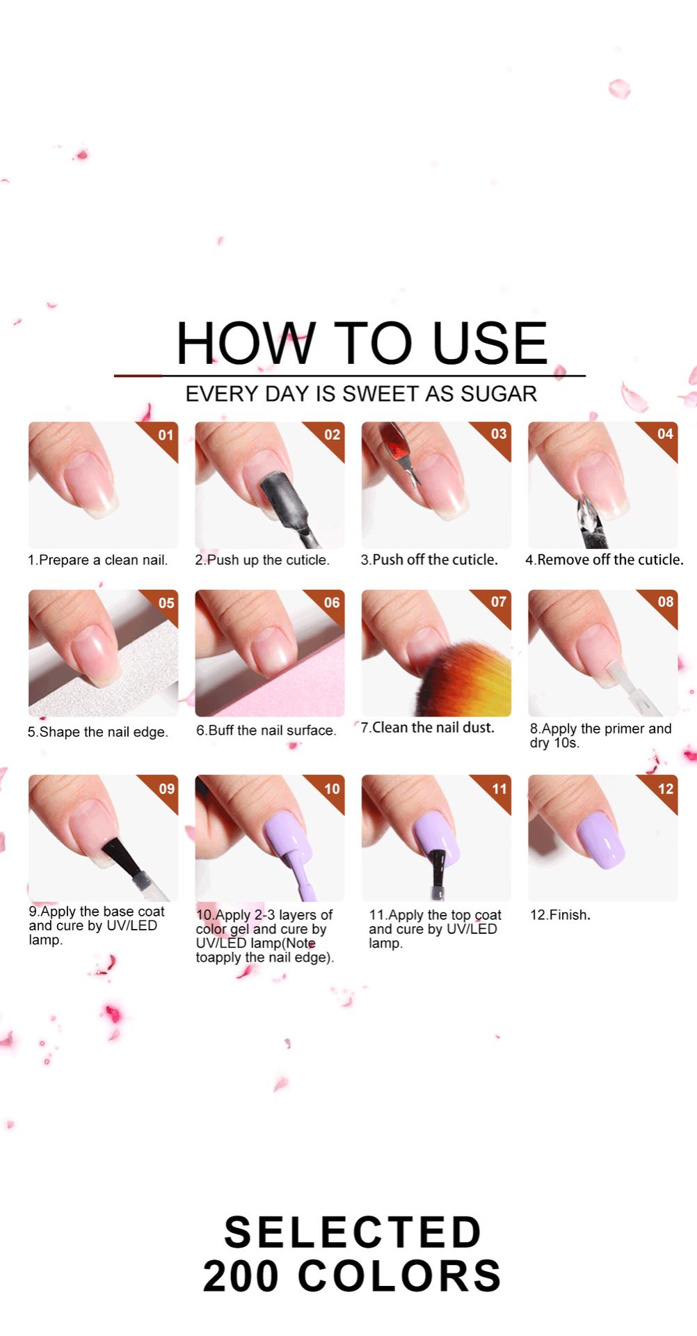 Manicure Kit Poly Gel With Mini Nail Lamp Basic Coat Poly Gel 7.5ml Nail Art Kits for Starter  UV Led Nail Dryer  Basic Coat Poly Gel Nail Art Kits for Starter