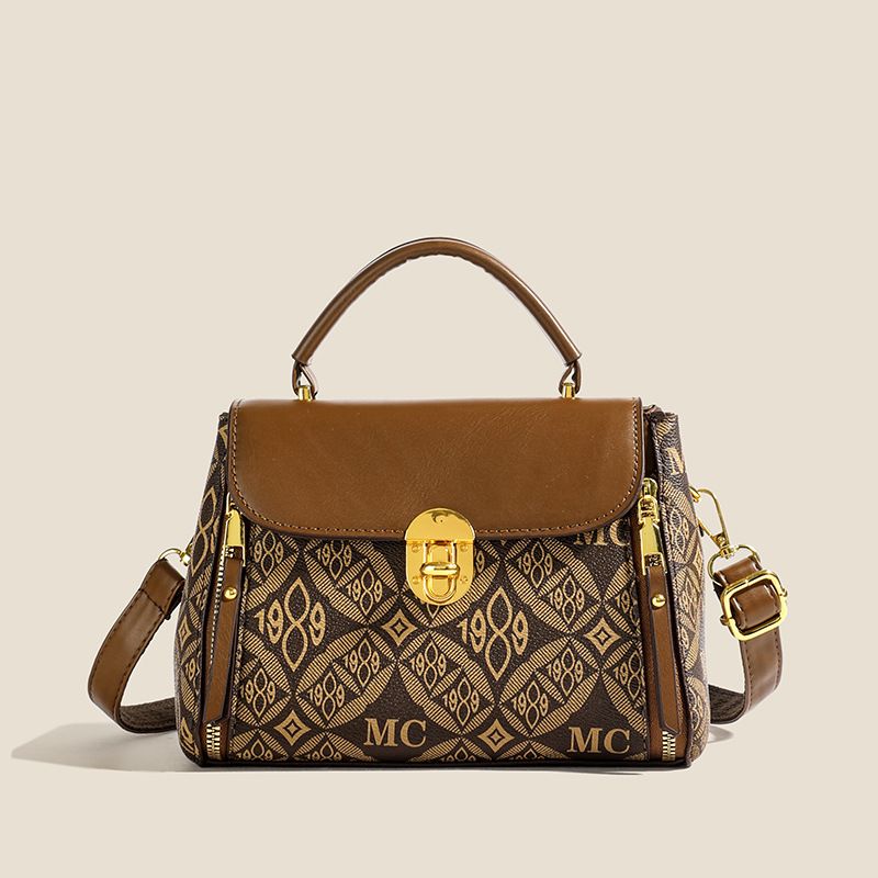 Crossbody Bags Letter printed handbag for women's small square bag, new autumn high-end exquisite single shoulder crossbody bag