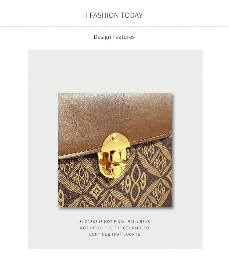 Crossbody Bags Letter printed handbag for women's small square bag, new autumn high-end exquisite single shoulder crossbody bag