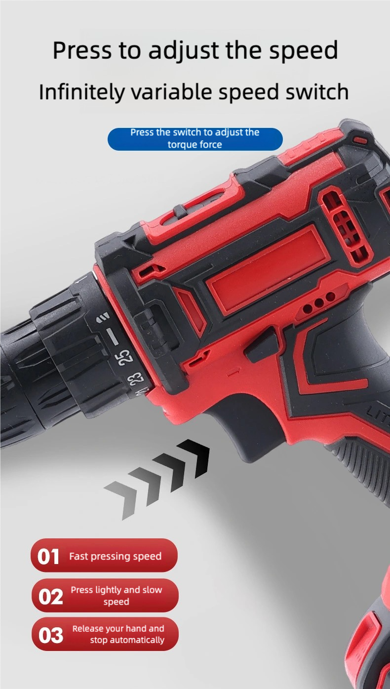 Electric Cordless Drill Set (includes 24 kits and a toolbox )drilling machine,drilling machine set ,drillling tool drill machine drill bit set drill drilling bit