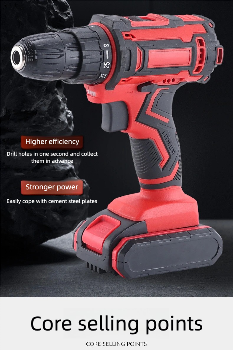 Electric Cordless Drill Set (includes 24 kits and a toolbox )drilling machine,drilling machine set ,drillling tool drill machine drill bit set drill drilling bit