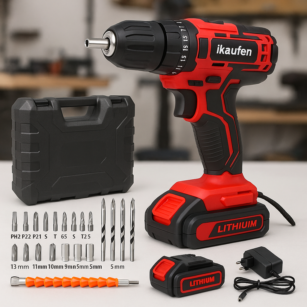 Electric Cordless Drill Set (includes 24 kits and a toolbox )drilling machine,drilling machine set ,drillling tool drill machine drill bit set drill drilling bit