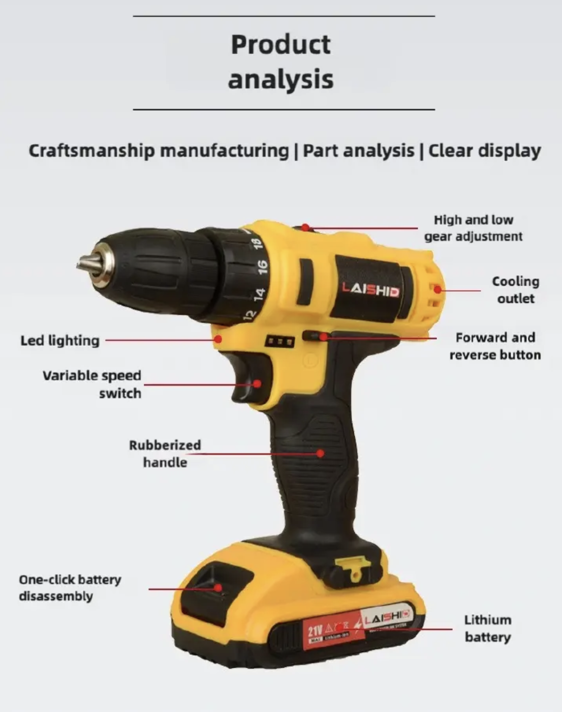 Drill set with 24 tools, Two 21V batteries, Electric Cordless Drill and Multifunctional screwdriver tools,drilling machine,drilling machine set ,drillling tool drill machine drill bit set drill