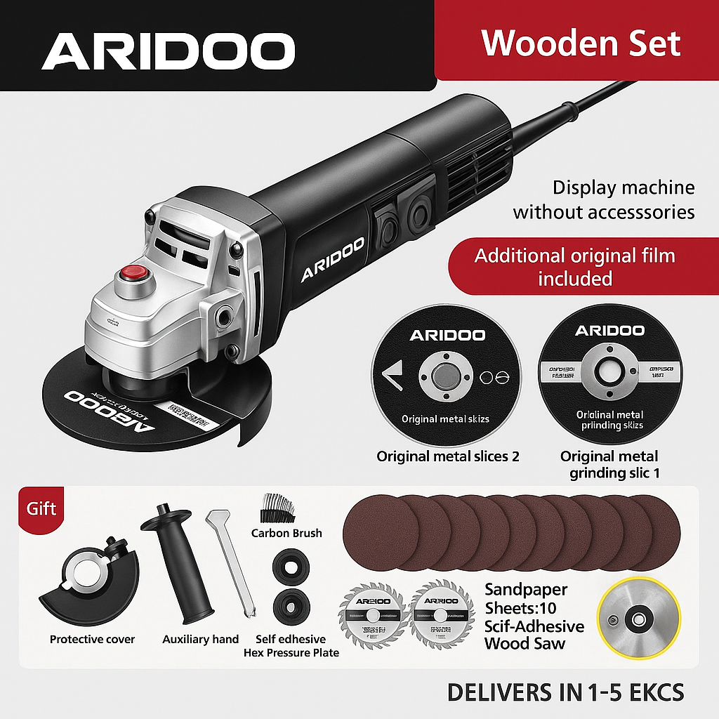 Upgrade 850W Industrial angle grinder, multifunctional polishing machine,Angle grinder Official Edition Set,polishing machine, hand grinder, polishing machine, cutting machine hand grinding wheel