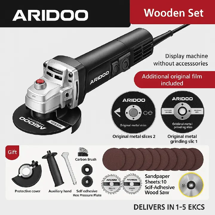 Upgrade 850W Industrial angle grinder, multifunctional polishing machine,Angle grinder Official Edition Set,polishing machine, hand grinder, polishing machine, cutting machine hand grinding wheel