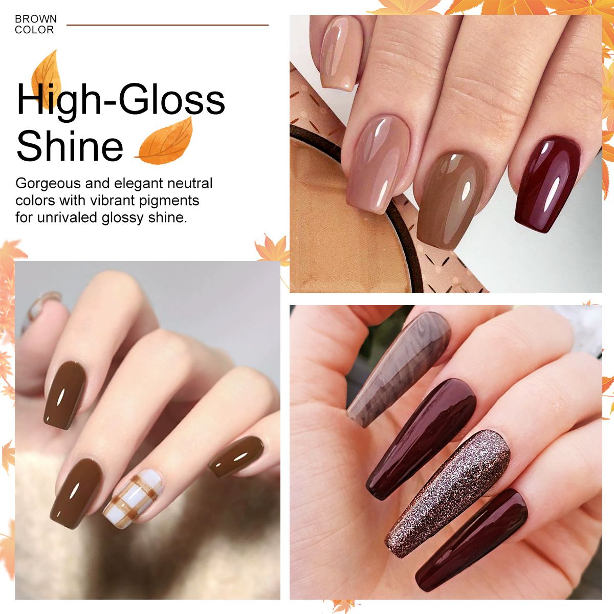 6PCS/SETS nail polish gel set, popular color series, used in nail salons Nail Art Kit  Manicure Nail Polish DIY Girls (8.5ml / bottles)