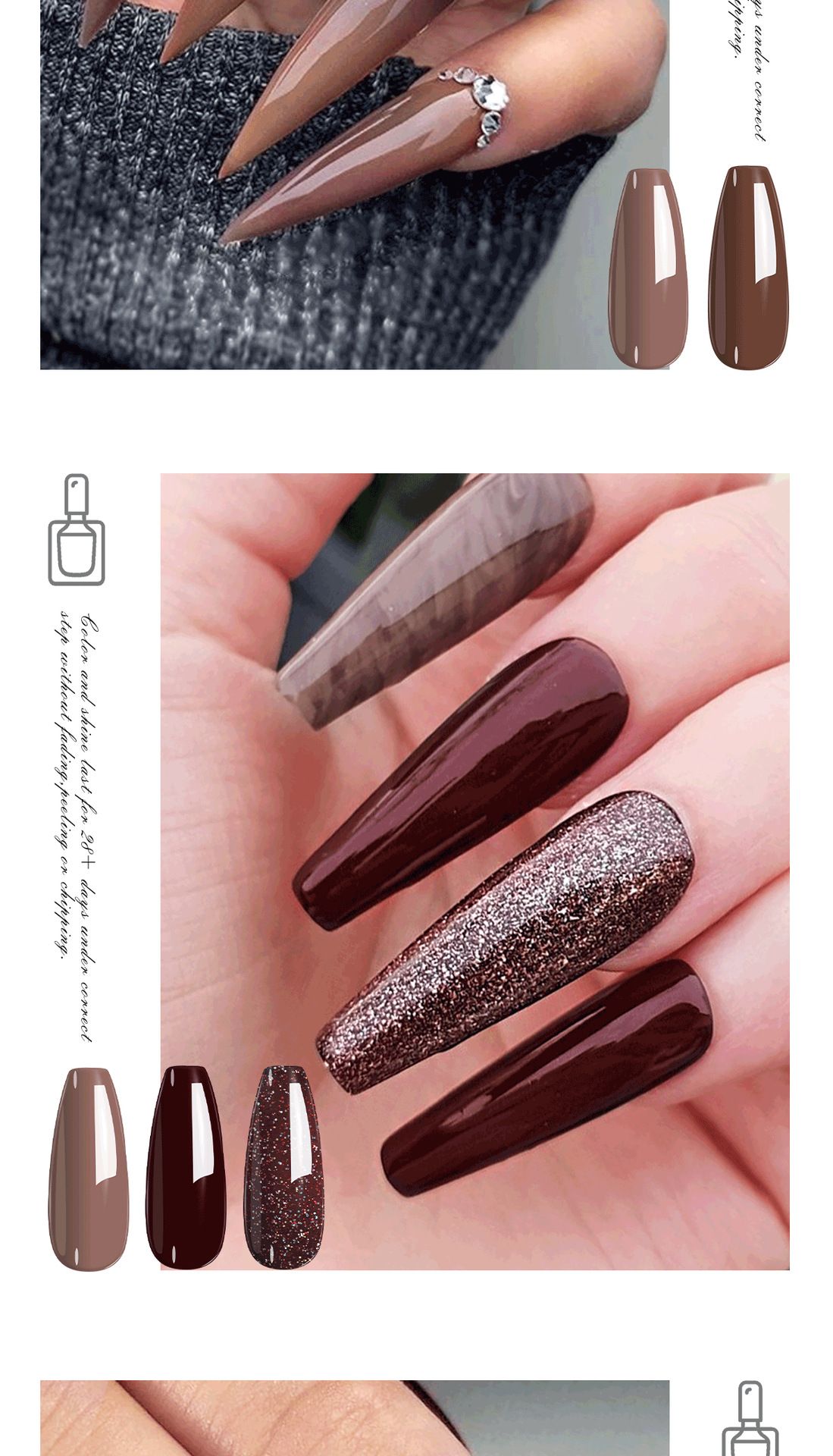 6PCS/SETS nail polish gel set, popular color series, used in nail salons Nail Art Kit  Manicure Nail Polish DIY Girls (8.5ml / bottles)
