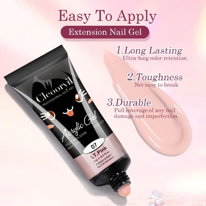 Nail enhancement crystal extension gel tool set Fast extension crystal model gel UV phototherapy gel