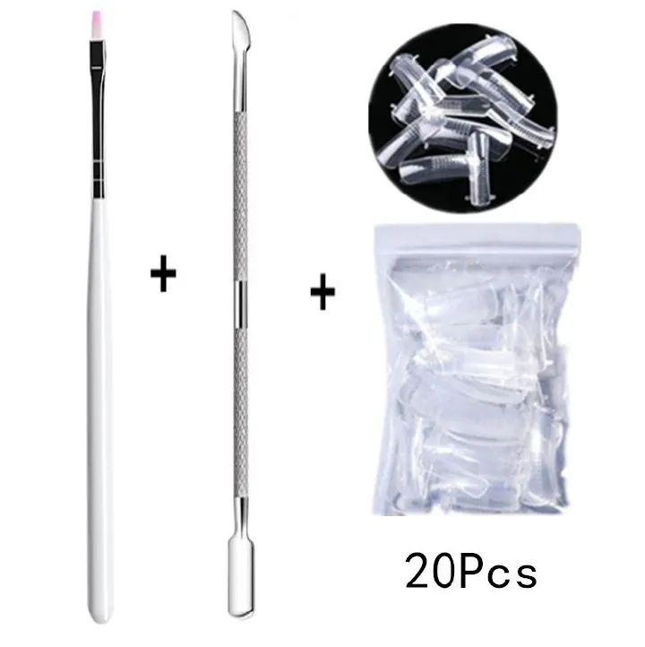 Nail enhancement crystal extension gel tool set Fast extension crystal model gel UV phototherapy gel