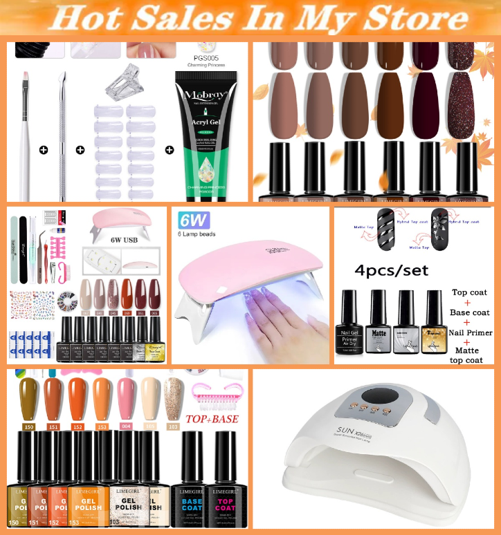 Nail Lamp Manicure Set Nail polish light polishing machine set  Portable UV Led Nail Dryer nail polish glue tool set nail enhancement tool nail enhancement phototherapy machine